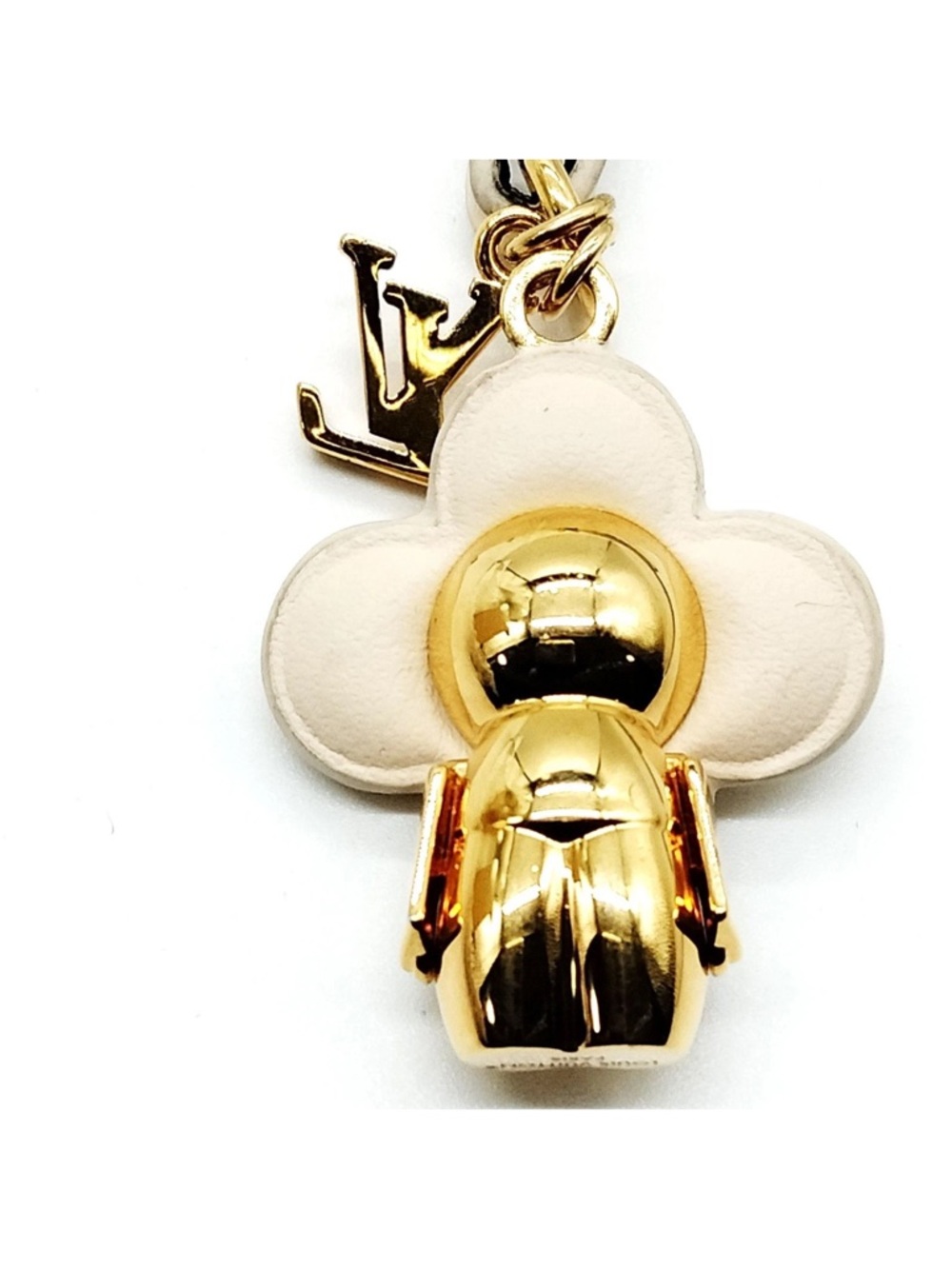 👜 LOUIS VUITTON VIVIENNE FLOWER BAG CHARM STRAP - Picture 2 of 6